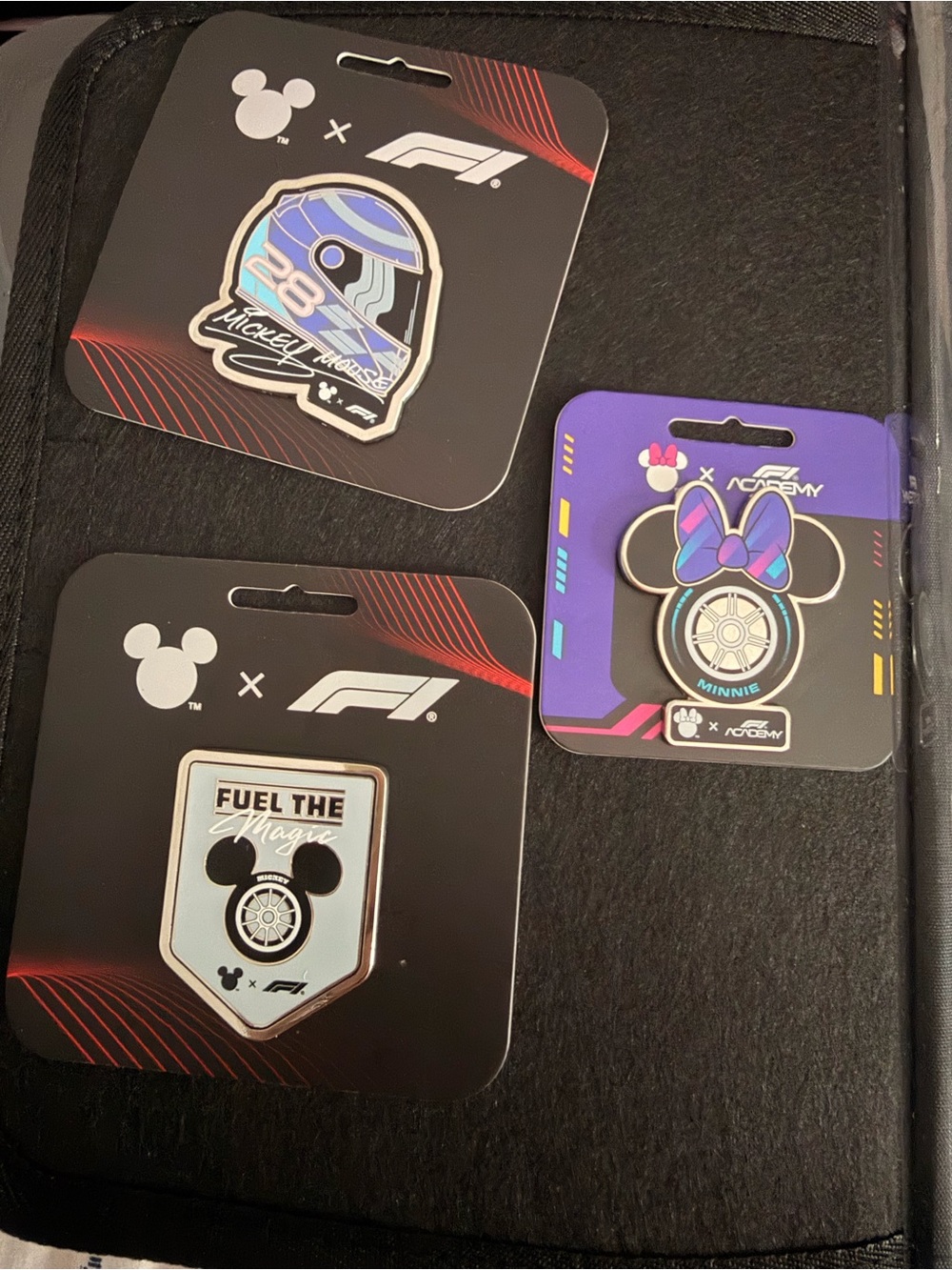 Disney x F1 Enamel Pin Lot